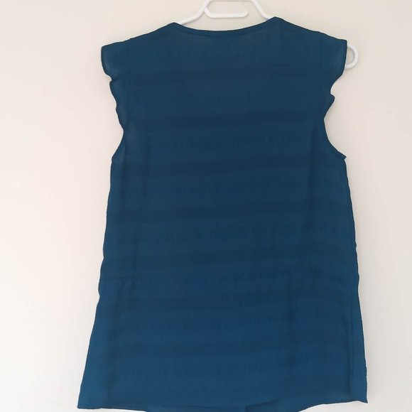 RW&CO Teal Sleeveless Top, Size S - Picture 3 of 11